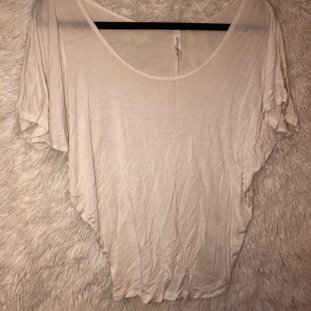 Simple white butterfly top